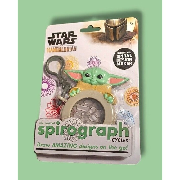Disney Star Wars Grogu Spirograph Cyclex Hasbro 5+ Compact Collectors Travel Toy - Picture 7 of 16